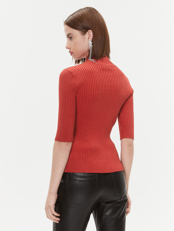 DKNY DKNY Pulover P3MSZBA9 Roza Regular Fit