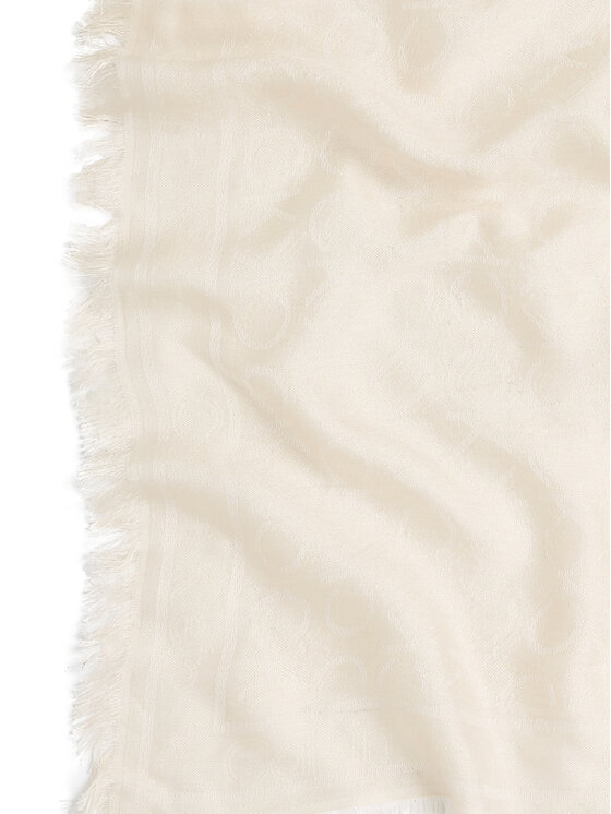 Calvin Klein Calvin Klein Skarelė Monogram Jacquard Scarf K60K608779 Balta