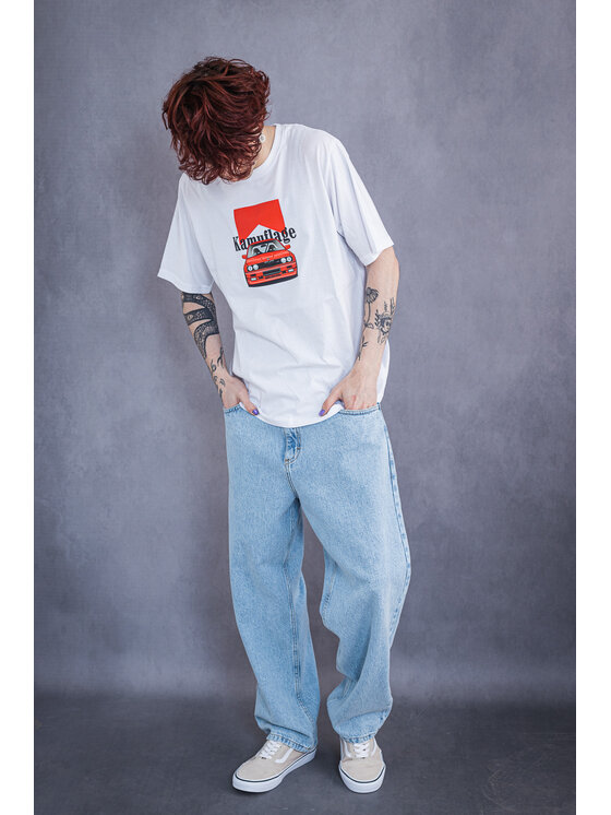 Kamuflage Kamuflage T-Shirt Beemer 2.0 Biały Relaxed Fit