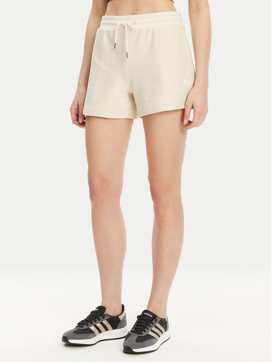 Puma Športové kraťasy Ess 629782 Béžová Regular Fit