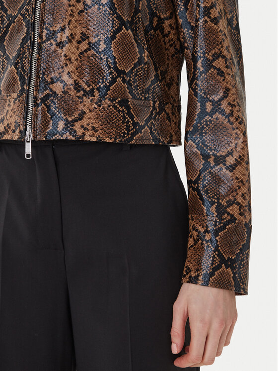 ONLY ONLY Куртка зі штучної шкіри Paris 15365492 Коричневий Regular Fit