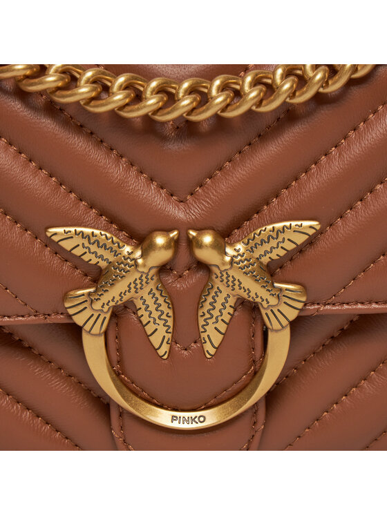 PINKO Pinko Τσάντα Love One Mini Dc PE 24 PLTT 100074 A0GK Καφέ