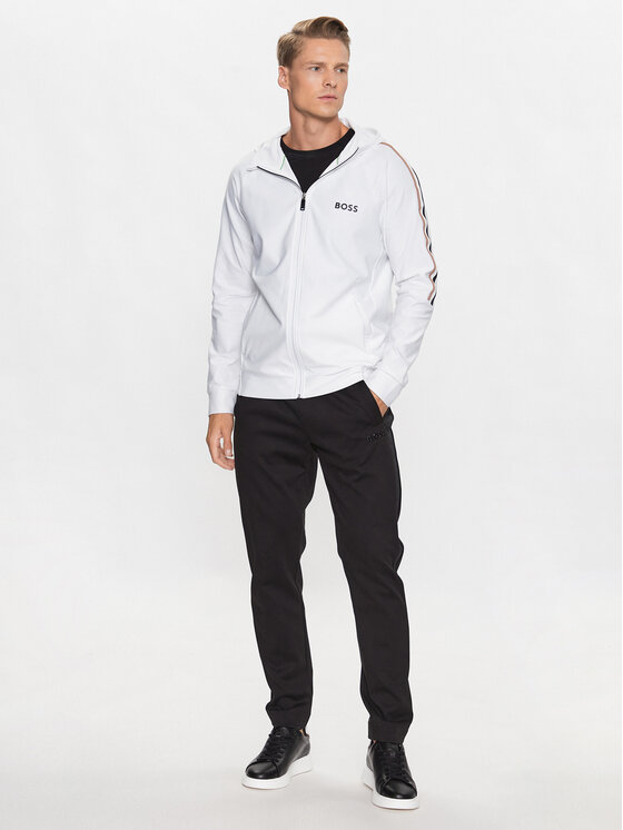 BOSS Boss Džemperis Sicon 50504552 Balta Regular Fit