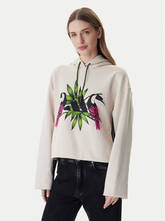 adidas adidas Pulóver Farm Rio KS8031 Ekru Loose Fit