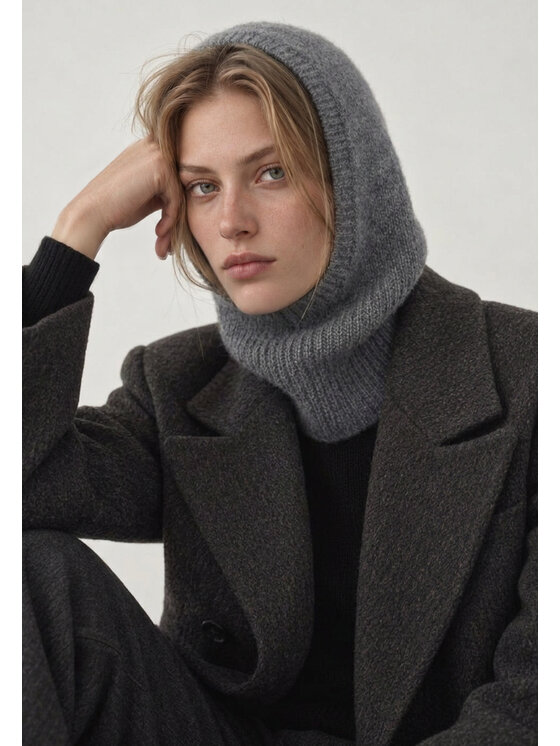 Style Republic Style Republic Kominiarka Balaclava Szary ciemny
