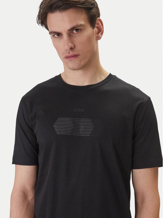 BOSS BOSS Tričko TS_Unity 50554557 Čierna Regular Fit