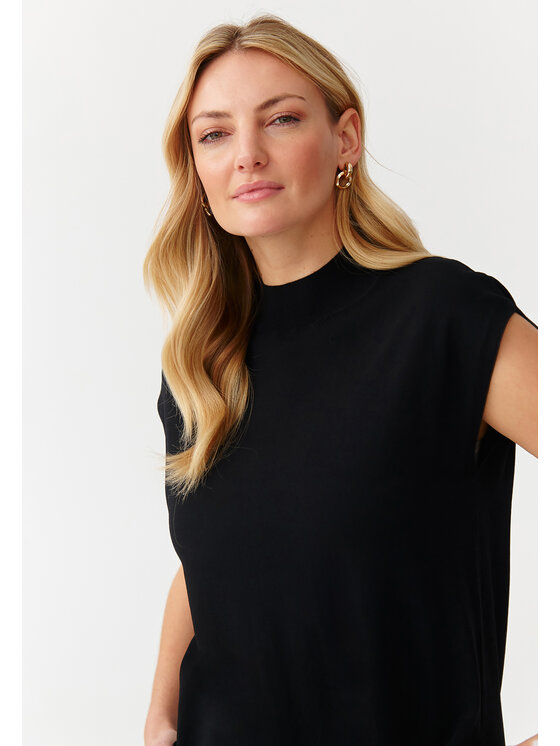 TATUUM TATUUM Sveter LENO Čierna Fitted Fit