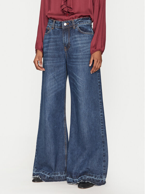 Haveone Haveone Дънки Frankie PGZ-M087 Син Wide Leg