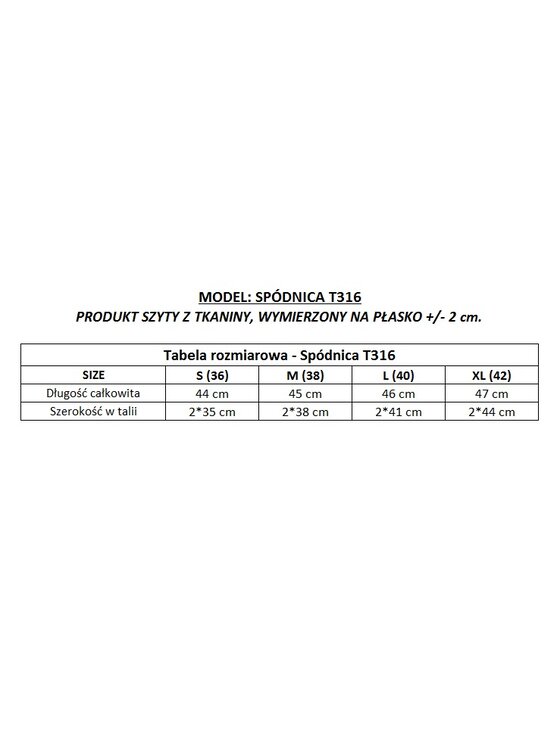 Tessita Tessita Spódnica mini T316 Czerwony A-Line Fit