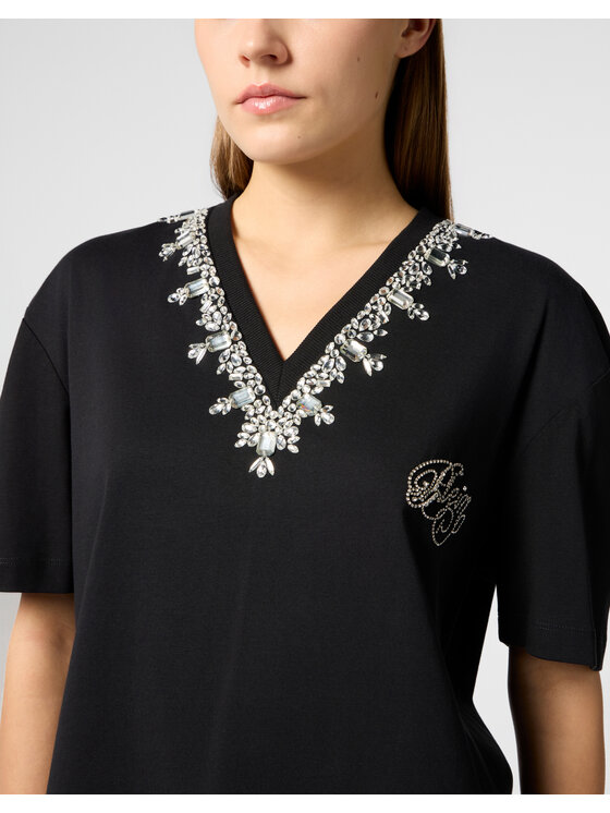 PHILIPP PLEIN PHILIPP PLEIN T-Shirt 29018 Czarny Regular Fit