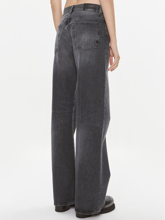 PINKO Pinko Τζιν Wanda 101733 A13Z Γκρι Wide Leg