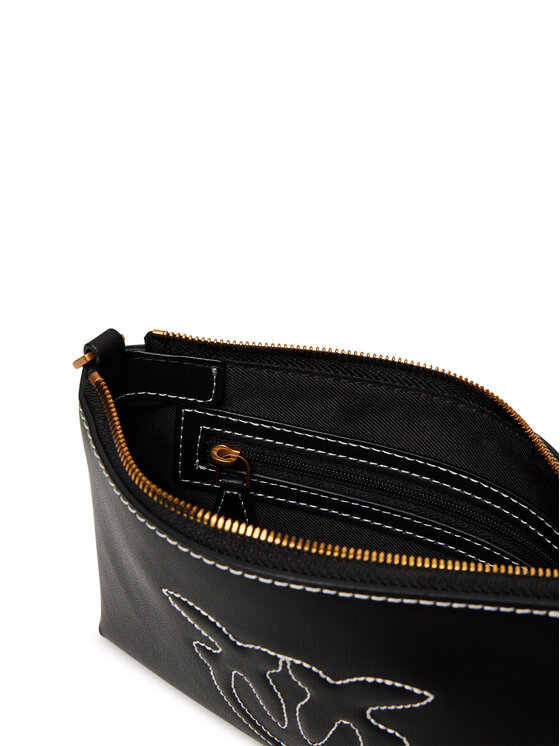 PINKO PINKO Geantă Flat Horizontal Mini PE 25 PCPL 104277 A2AN Negru
