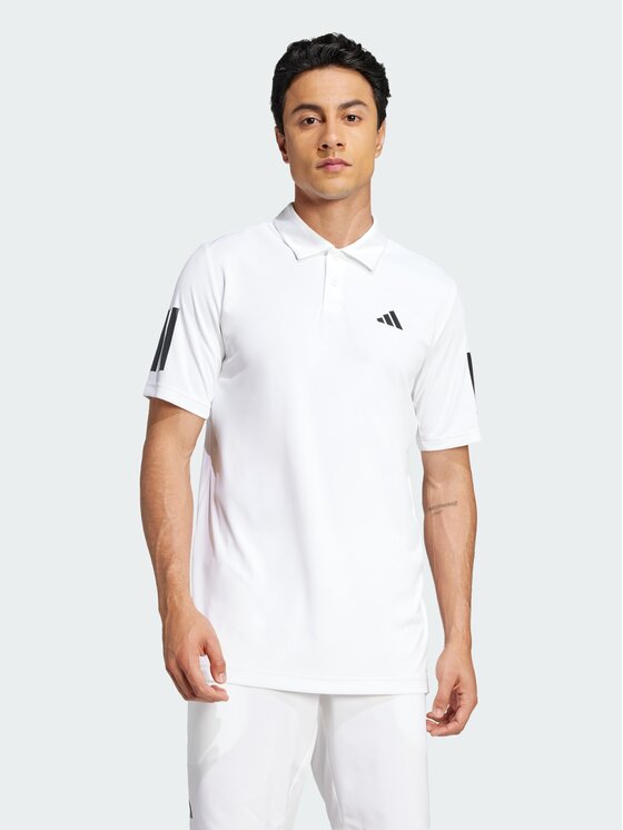 adidas adidas Koszulka techniczna Club Tennis 3-Stripes Biały Regular Fit