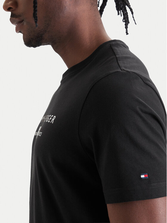 Tommy Hilfiger Tommy Hilfiger T-shirt Brand Love MW0MW42365 Nero Regular Fit