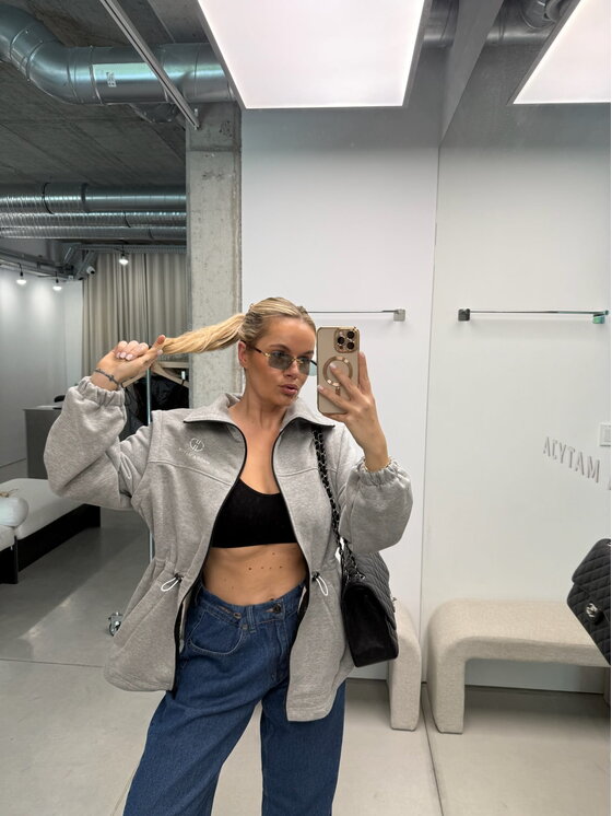 Magda Matyja Magda Matyja Bluza Kenza Sweatshirt Szary Oversize