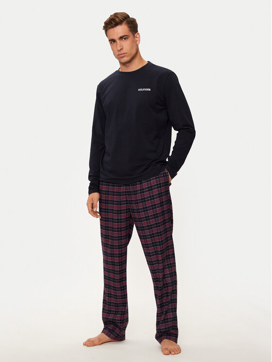 Tommy Hilfiger Tommy Hilfiger Pizsama UM0UM03360 Sötétkék Regular Fit