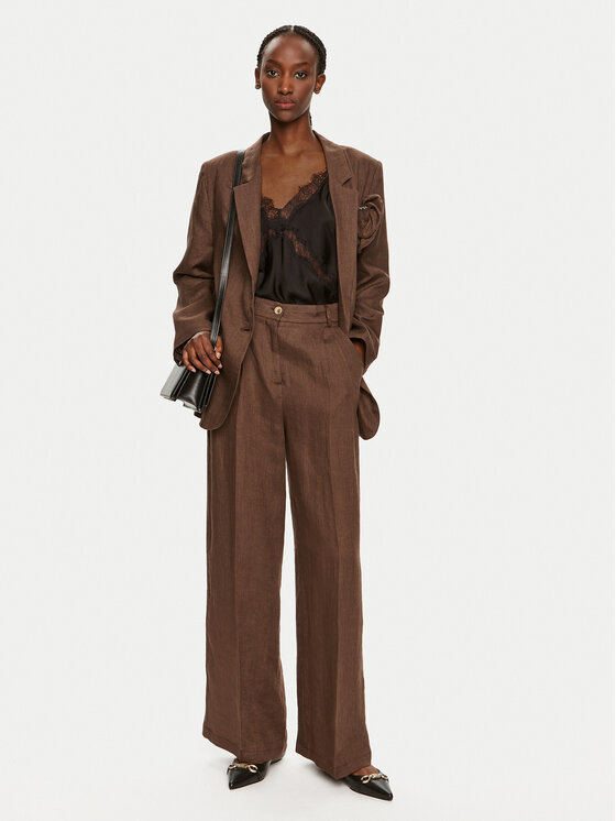 ViCOLO ViCOLO Παντελόνι υφασμάτινο TB0793 Καφέ Relaxed Fit