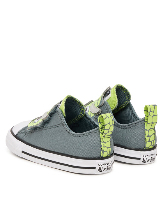 Converse Converse Кецове Chuck Taylor All Star One Strap Dinos Easy-On A15901C Сив