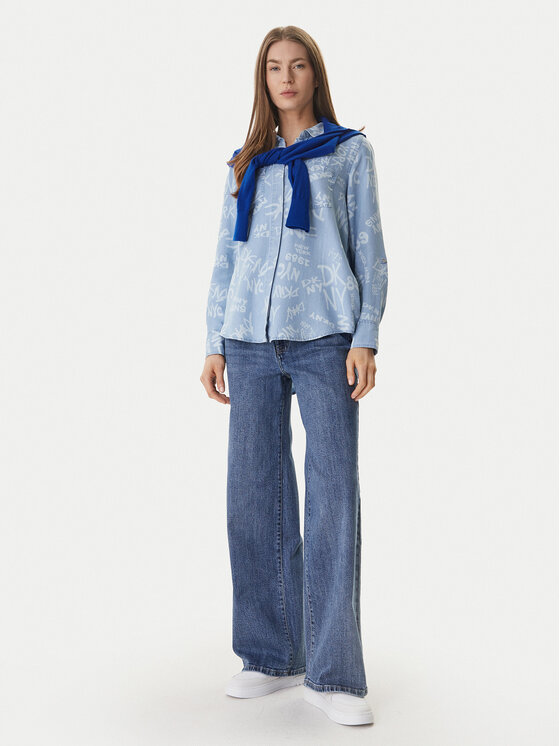 DKNY DKNY Košeľa DJ6W2017 Modrá Regular Fit