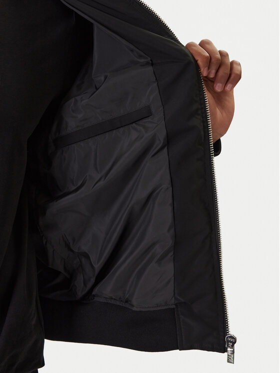 KARL LAGERFELD KARL LAGERFELD Geacă bomber 505005 561533 Negru Regular Fit