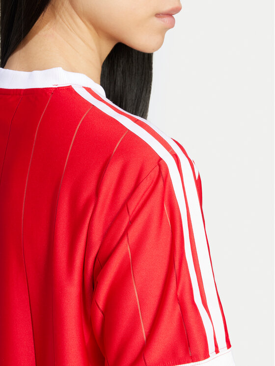 adidas adidas Marškinėliai adicolor 3-Stripes IX5504 Raudona Loose Fit