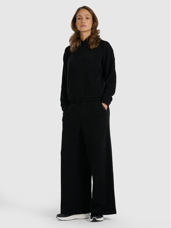 4F 4F Bluza CORDED FLOW Czarny Regular Fit