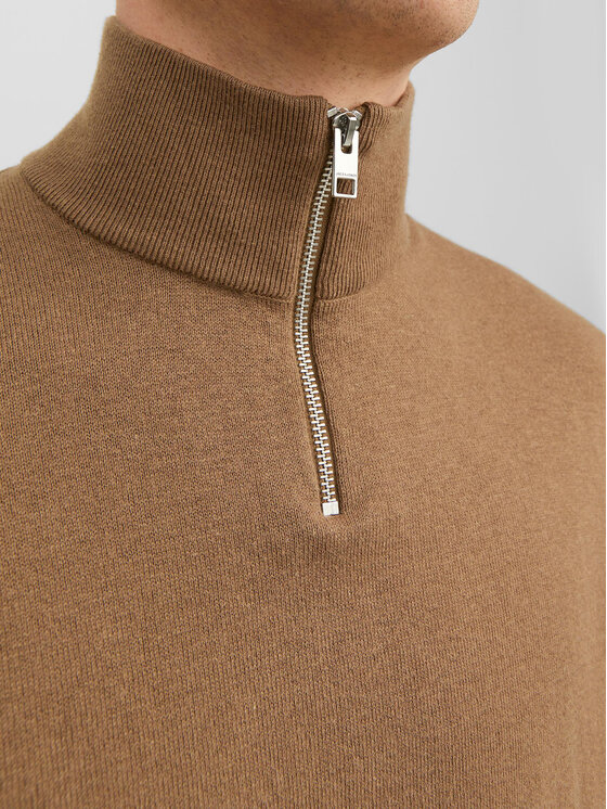 Jack&Jones Jack&Jones Džemper 12189339 Smeđa Regular Fit