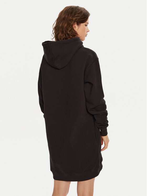 Calvin Klein Jeans Calvin Klein Jeans Φόρεμα υφασμάτινο Chenille J20J224685 Μαύρο Relaxed Fit