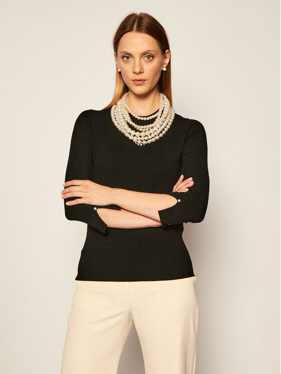 Liu Jo Liu Jo Пуловер CF0182 MA99E Черен Regular Fit