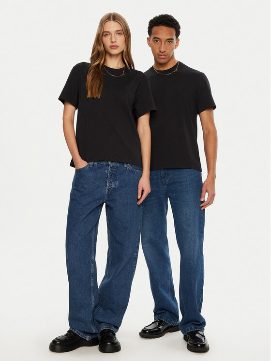 AMI Paris AMI Paris Marškinėliai UTS027.726 Juoda Regular Fit