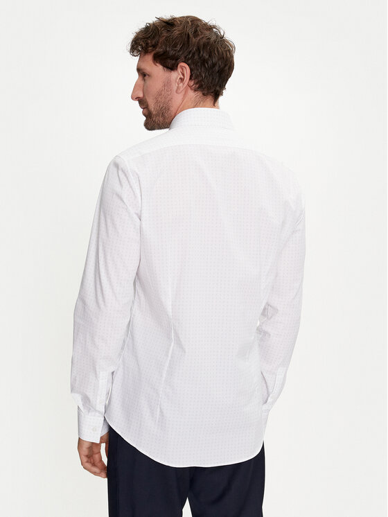 Calvin Klein Calvin Klein Koszula K10K113163 Biały Slim Fit