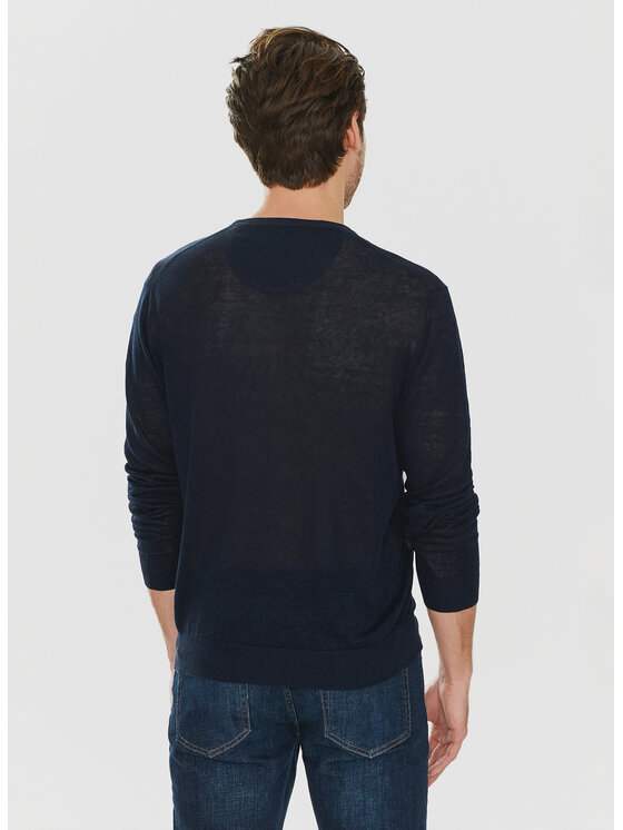 Pako Lorente Pako Lorente Sweter P24SP-2X-003 Granatowy Classic Fit