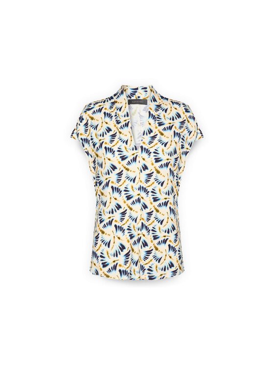 Elena Mirò Elena Mirò T-Shirt G005Z000634N041 Biały Regular Fit
