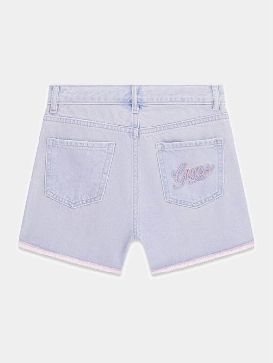 Guess Kids Guess Kids Kalhoty z materiálu 181364 Růžová Regular Fit