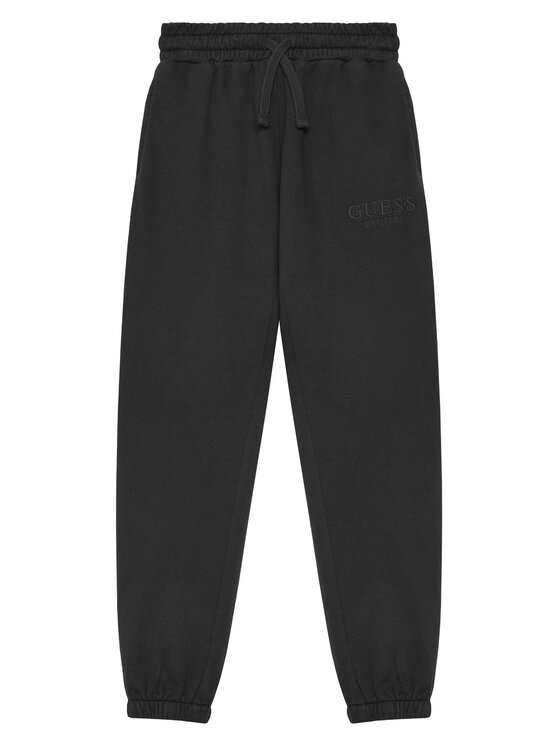 Guess Pantaloni da tuta L5YQ19 KAV34 Nero Regular Fit, taglia : 8Y