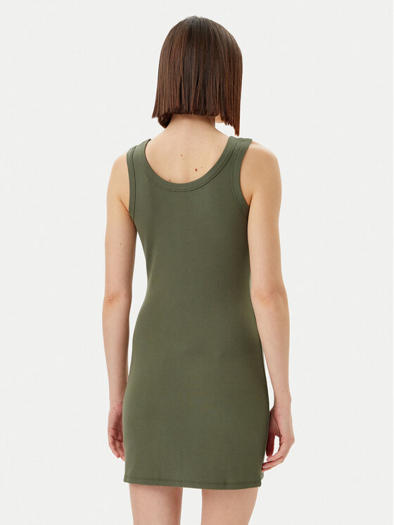Guess Guess Každodenní šaty V5GK06 K8RT2 Zelená Slim Fit