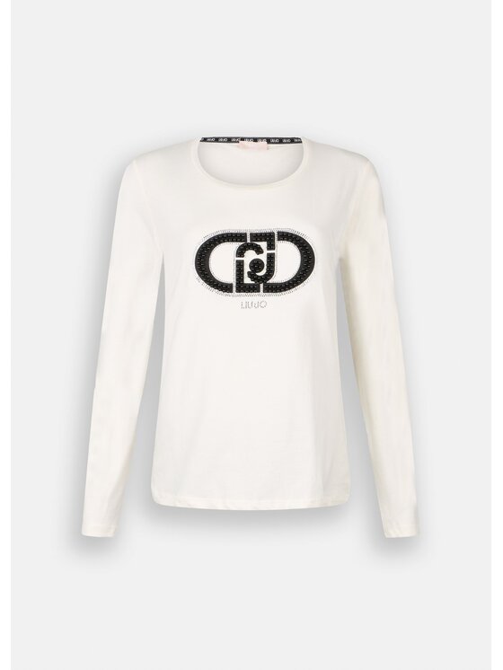 Liu Jo Liu Jo T-shirt TF5299JS923M9935 Bianco Regular Fit