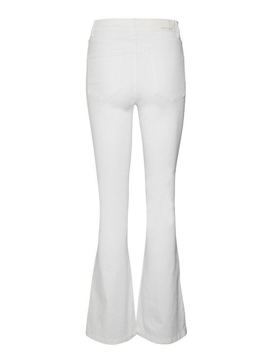 Noisy May Noisy May Jeans hlače Sallie 27019305 Bela Slim Fit