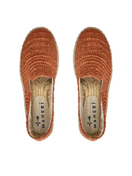 Manebi Manebi Espadrile Yucatan Double Sole Espadrilles G 0.9 D0 Portocaliu