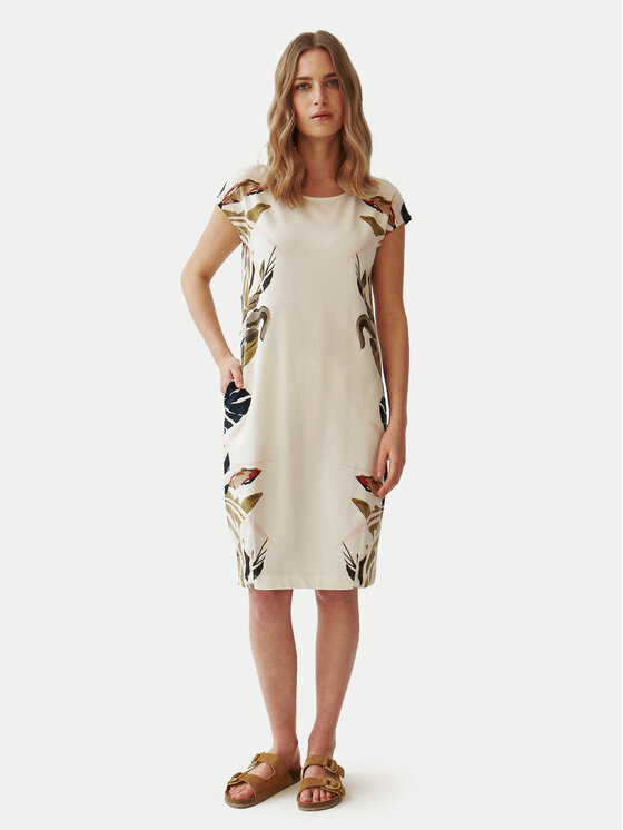 Tatuum Tatuum Rochie de zi Koka 1 T2407.207 Écru Regular Fit