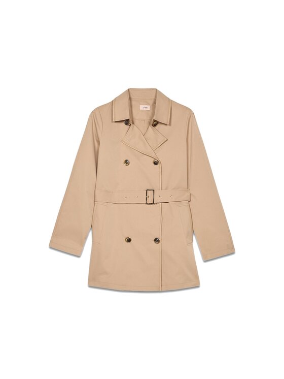 Oltre Oltre Cappotto 0047R000438N002 Écru Regular Fit