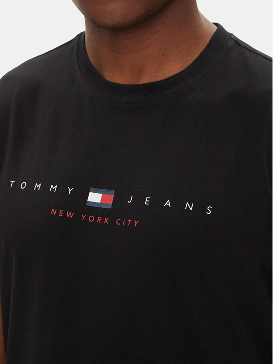 Tommy Jeans Tommy Jeans T-särk Flag Linear DM0DM21911 Must Regular Fit