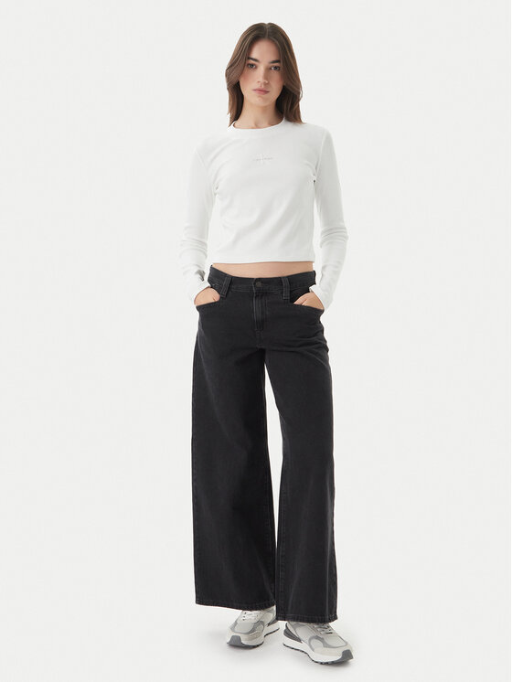 Calvin Klein Jeans Calvin Klein Jeans Halenka Monogram LV047A803G Bílá Slim Fit