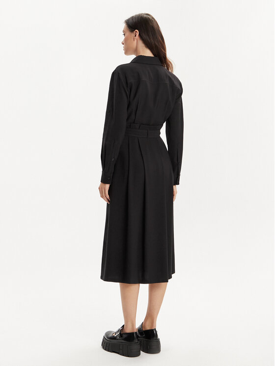MAX&Co. MAX&Co. Φόρεμα πουκάμισο Armilla 2416221032200 Μαύρο Regular Fit
