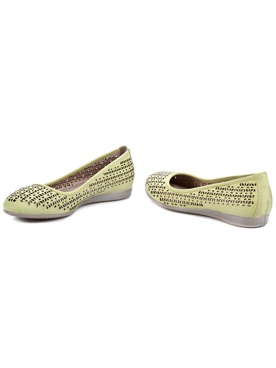 ECCO Baleriny Touch 15 26003302016 Zielony Modivo.pl