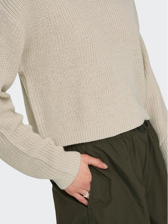 ONLY ONLY Kampsun Malavi 15284453 Beež Regular Fit