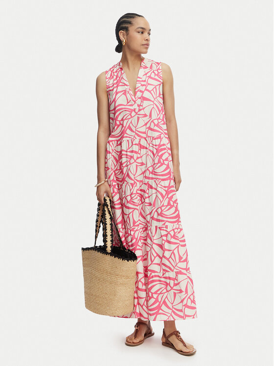 LOLA CASADEMUNT LOLA CASADEMUNT Φόρεμα καλοκαιρινό LS2616141 Ανοιχτό ροζ Relaxed Fit