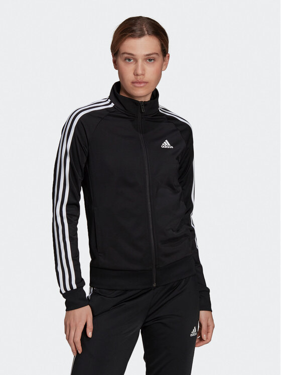 Adidas Jopa Primegreen Essentials Warm-Up Slim 3-Stripes Track Top H48443 Črna Slim Fit