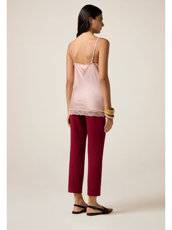 Oltre Oltre Blusa 2293J700744N006 Rosa Slim Fit