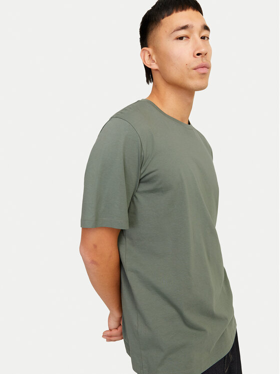 Jack&Jones Jack&Jones Marškinėliai Organic Basic 12156101 Žalia Standard Fit